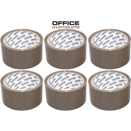 Taśma Pakowa Office Products 48Mm/50Y Hot-Melt Brązowa (6)