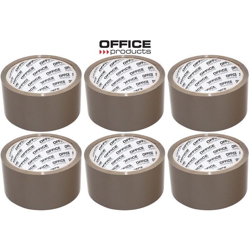 Taśma Pakowa Office Products 48Mm/50Y Hot-Melt Brązowa (6)