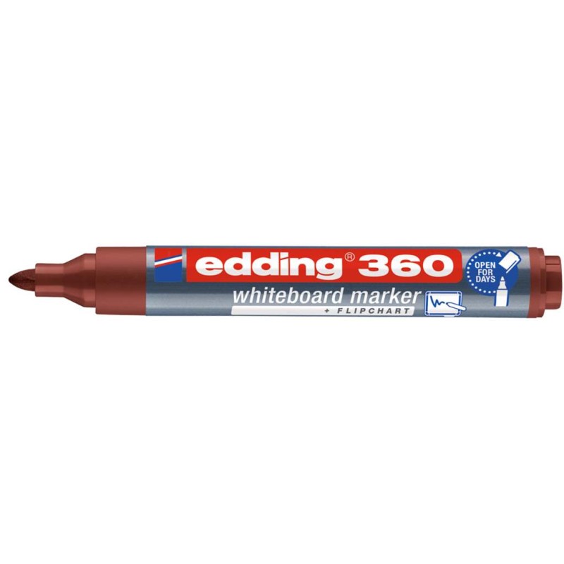 Marker Do Tablic Okrągła Końcówka 1,5-3 Mm Brązowy Edding 360/007/Br