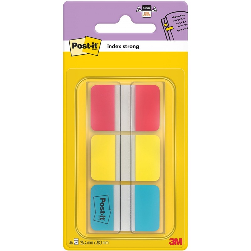 Samoprzylepne Zakładki Indeksujące Post-It® Silne 25 X 38 Mm
