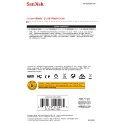 Pendrive Sandisk Cruzer Blade Sdcz50-128G-B35 (128Gb  Usb 2.0  Kolor Czarny)