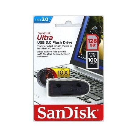 Pendrive Sandisk Cruzer Sdcz48-128G-U46 (128Gb  Usb 3.0  Kolor Czarny)