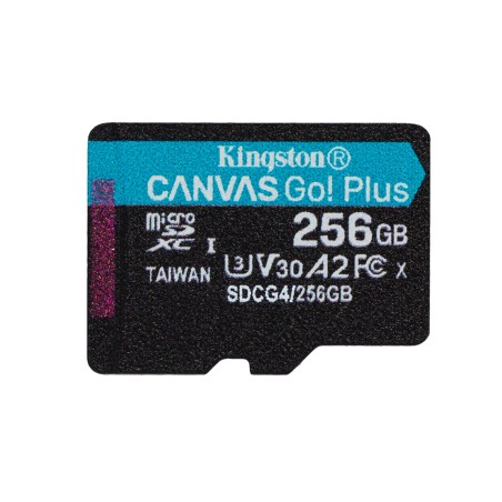 Kingston Microsdxc Canvas Go Plus 256Gb + Adapter