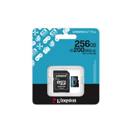 Kingston Microsdxc Canvas Go Plus 256Gb + Adapter