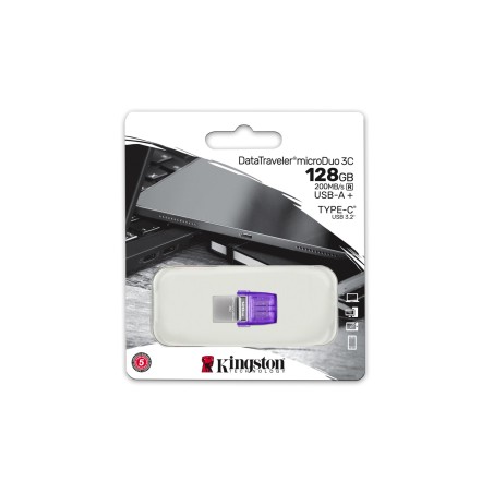 Kingston Flash 128Gb Usb 3.2 Datatraveler Microduo 3C