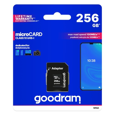 Goodram Microsdxc 256Gb Class 10 Uhs I + Adapter