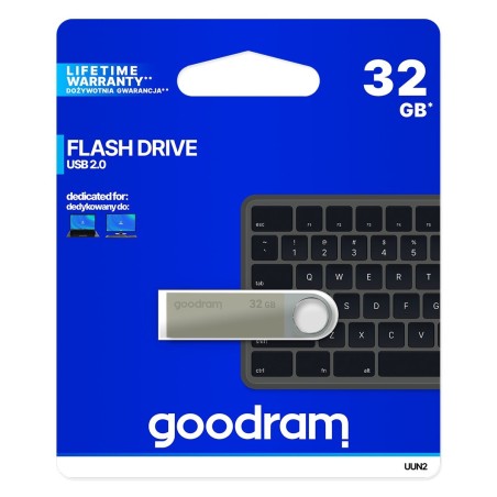 Pendrive Goodram Uun2-0320S0R11 (32Gb  Usb 2.0  Kolor Srebrny)