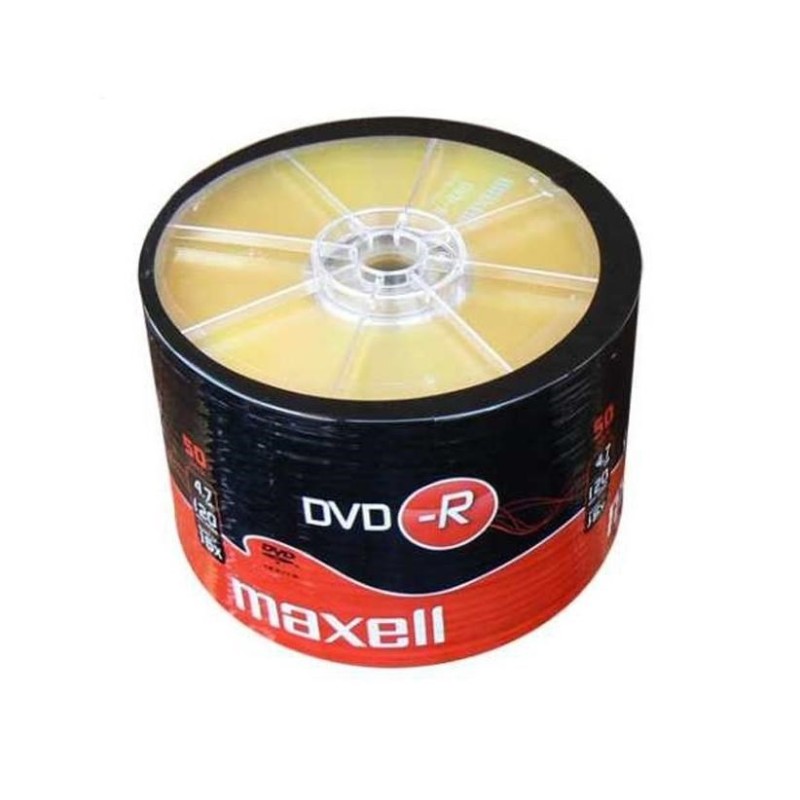 Maxell Dvd-R 4,7Gb 50 Szt  W Opakowaniu Shrink. Prędkość Zapisu 16X, 120 Min.  Przeznaczenie Nagrywanie Multimediów.
