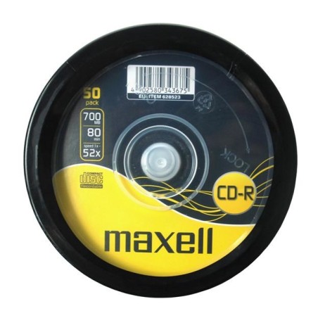 Maxell Cd-R 700 Mb 52X80 Min, Blister, Płyta 50 Sztuk