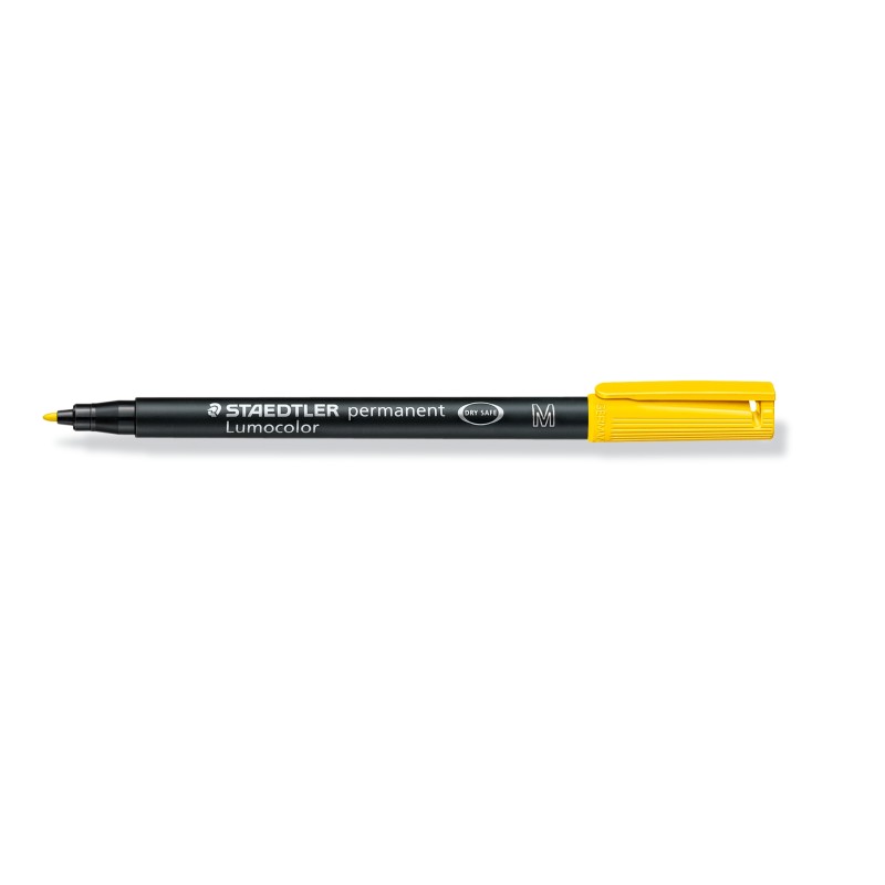 Foliopis Lumocolor, M, Wodoodporny, Żółty, Staedtler S 317-1