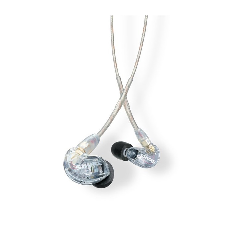 Shure Se215-Cl-Efs - Słuchawki Douszne, Odłączany Kabel, Przezroczyste