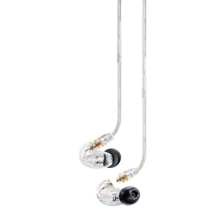 Shure Se215-Cl-Efs - Słuchawki Douszne, Odłączany Kabel, Przezroczyste
