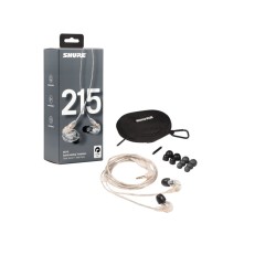 Shure Se215-Cl-Efs - Słuchawki Douszne, Odłączany Kabel, Przezroczyste