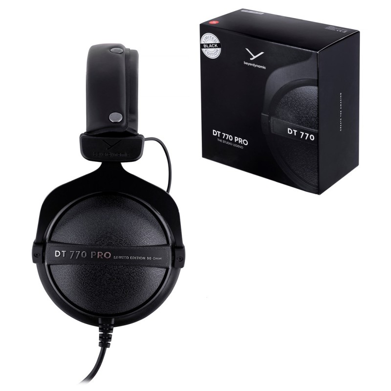 Beyerdynamic Dt 770 Pro 80 Ohm Black Limited Edition - Słuchawki Studyjne Zamknięte