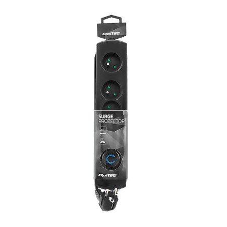 Listwa Zasilająca Qoltec 50104 (1,5M  Kolor Czarny)