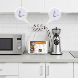Maclean Listwa Zasilająca, Przedłużacz 6 Gniazd + 4Xusb, 110-240V Ac 50/60Hz, 2.1A Max 2500W, 1,5 M, Biała Mce389 W