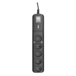 Listwa Zasilająca Lestar Lv530W 2,5M (5 X Ute  10 A  2,5M  Kolor Czarny)