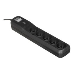 Listwa Zasilająca Lestar Lv530W 2,5M (5 X Ute  10 A  2,5M  Kolor Czarny)