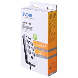 Listwa Przeciwprzepięciowa Eaton Pb6Uf (6 X Ute  10 A  Kolor Biały)