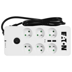 Listwa Przeciwprzepięciowa Eaton Pb6Uf (6 X Ute  10 A  Kolor Biały)
