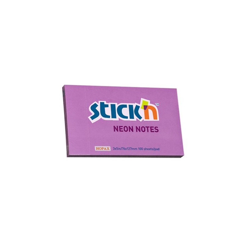 Bloczek Stickn 127X76Mm Fioletowy Neonowy 100K 21214 Stickn