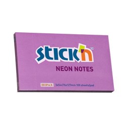 Bloczek Stickn 127X76Mm Fioletowy Neonowy 100K 21214 Stickn
