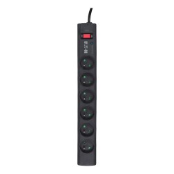 Listwa Przeciwprzepięciowa Eaton Ps6F (6 X Ute  10 A  Kolor Czarny)