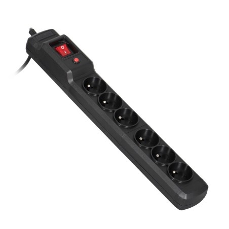 Listwa Przeciwprzepięciowa Activejet Combo 6Gn/3M/Cz (10A  2300W) 3M  Kolor Czarny