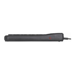 Listwa Przeciwprzepięciowa Activejet 5Gn/5M/Cz (10A  2300W) 5M  Kolor Czarny
