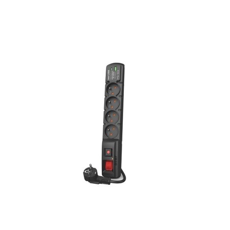 Listwa Przeciwprzepięciowa Acar F4 Usb A+C (Szybka Ładowarka) 5M   Czarny