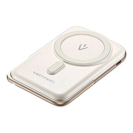 Bezprzewodowy Magnetyczny Powerbank Vention 20W Pd 10000 Mah Biały