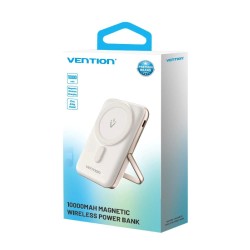 Bezprzewodowy Magnetyczny Powerbank Vention 20W Pd 10000 Mah Biały