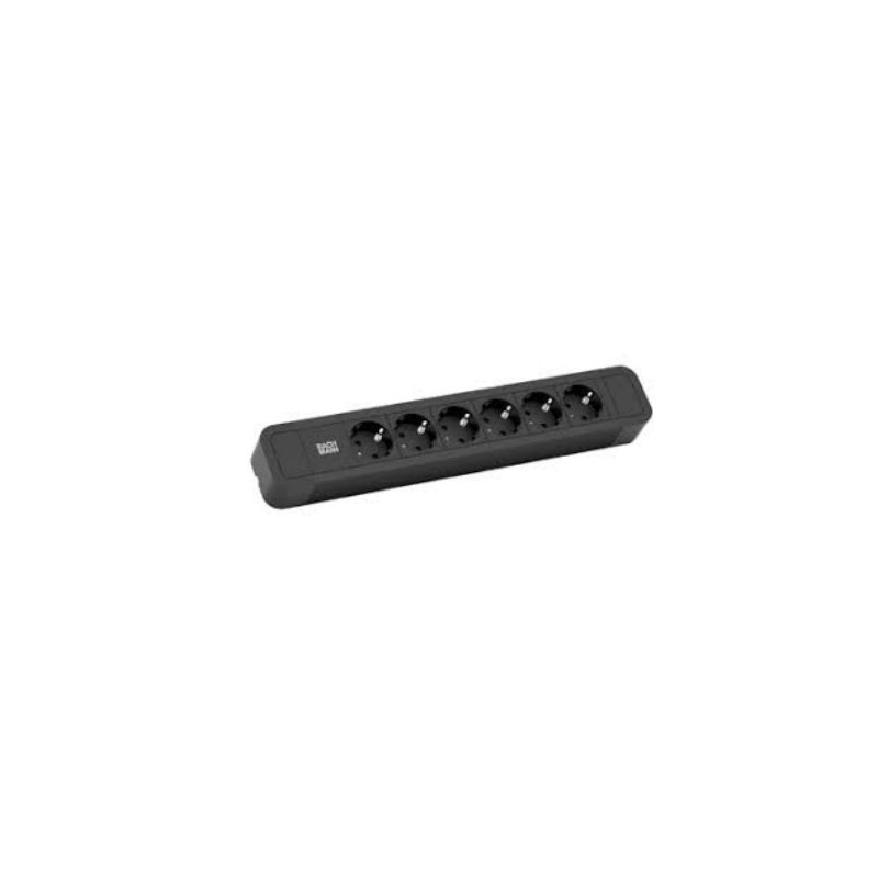 Bachmann Primo 2 Rozgałęziacz 2 M 6 X Gniazdo Sieciowe Czarny