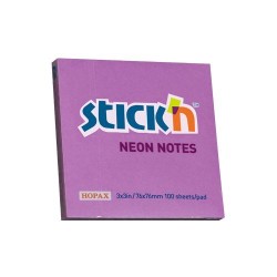Bloczek Stickn 76X76Mm Fioletowy Neonowy 100K 21210 Stickn
