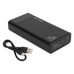 Blow Power Bank 20000Mah Qc+Pd 20W + Lightning Czarny Pb20E