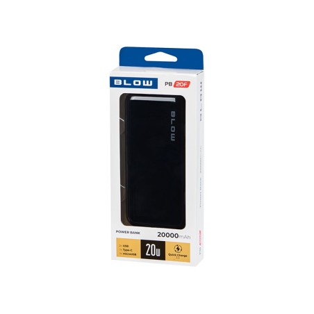 Blow Power Bank 20000Mah Pd 20W Czarny Pb20F