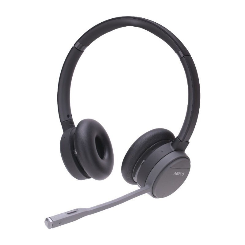 Agfeo Infinity Zestaw Słuchawkowy Bezprzewodowy Opaska Na Głowę Biuro/Centrum Telefoniczne Bluetooth Czarny