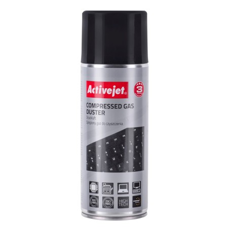 Activejet Aoc-200 Sprężone Powietrze (400 Ml) Niezbędny W Każdym Biurze, Środek Czyszczący. Przeznaczone Do Czyszczenia Elektron
