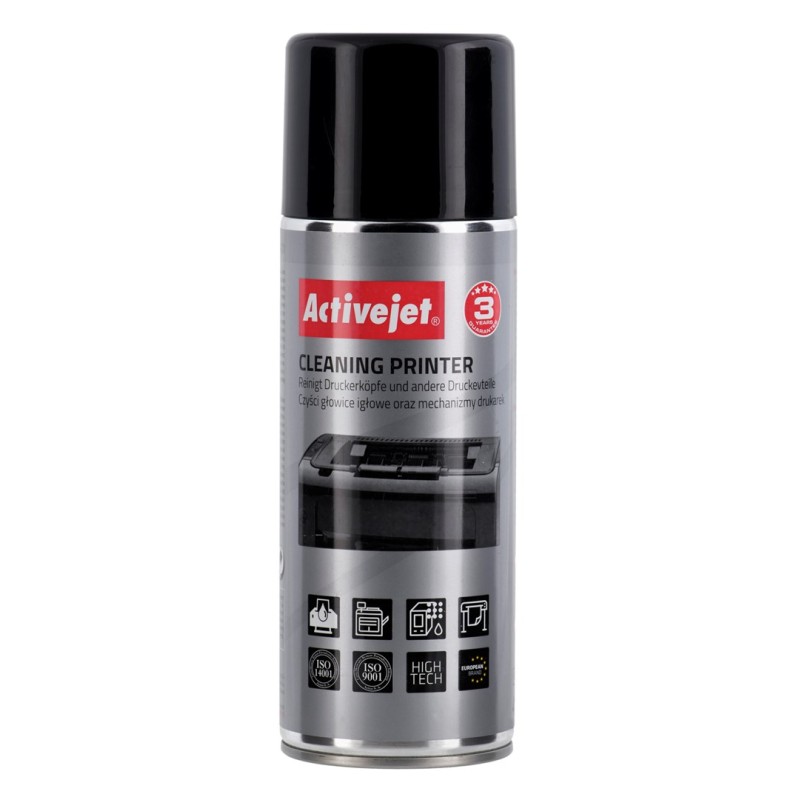 Activejet Aoc-401 Preparat Do Czyszczenia Drukarek, Urządzeń (400 Ml) Niezbędny W Każdym Biurze I Każdym Domu Wyposażonym W Druk