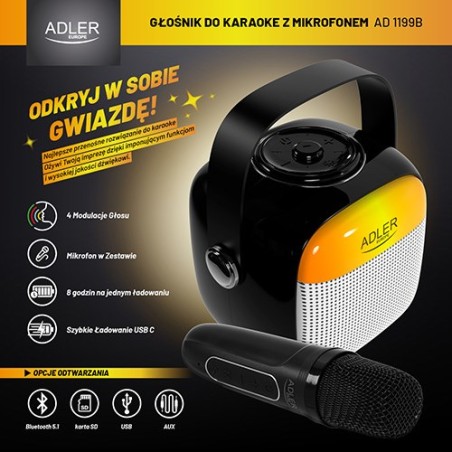 Głośnik Bluetooth Adler Ad 1199B