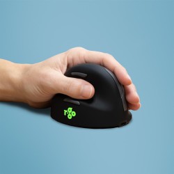 R-Go Pele He Ergonomiczna Myszka Lewa Bluetooth Sidabrina