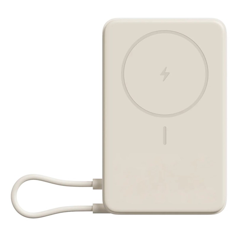 Xiaomi Bhr08Pbgl Bank Mocy Litowo-Jonowa (Li-Ion) 5900 Mah Bezprzewodowe Ładowanie Beżowy