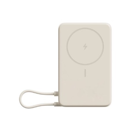 Xiaomi Bhr08Pbgl Bank Mocy Litowo-Jonowa (Li-Ion) 5900 Mah Bezprzewodowe Ładowanie Beżowy