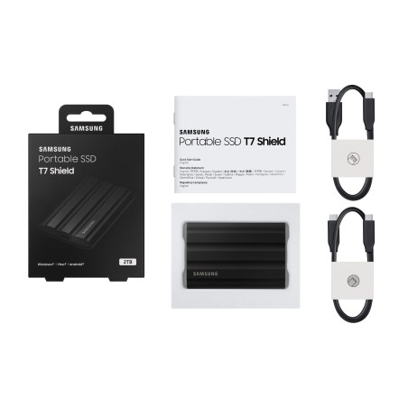 Samsung Ssd T7 Shield Black 2Tb Mu-Pe2T0S/Eu
