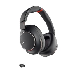 Poly Zestaw Słuchawkowy Voyager Surround 85 Uc Usb-C + Przejściówka Usb-C/A + Podstawka Ładująca