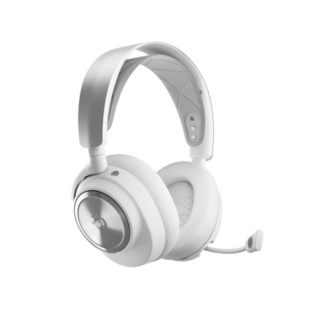 Steelseries Arctis Nova Pro Wireless Zestaw Słuchawkowy Przewodowy I Bezprzewodowy Opaska Na Głowę Gaming Bluetooth Srebrny, Bia