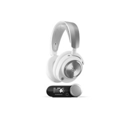 Steelseries Arctis Nova Pro Wireless Zestaw Słuchawkowy Przewodowy I Bezprzewodowy Opaska Na Głowę Gaming Bluetooth Srebrny, Bia