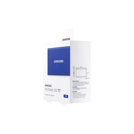 Dysk Samsung Ssd T7 Portable 2Tb Mu-Pc2T0H/Ww Niebieski