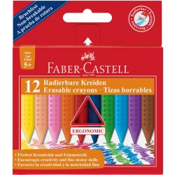 Kredki Świecowe Faber-Castell Grip 12 Kolorów
