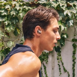 Słuchawki Apple Powerbeats Fit - Wireless Noise-Cancelling Workout Earbuds - Gravel Grey (Me2K4Zm/A)